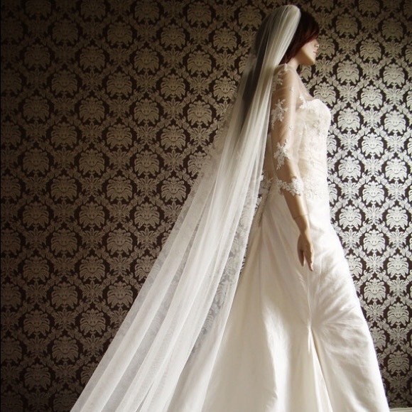 Custom Modern Couture Italian Tulle wedding veil